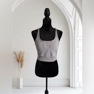 Nine West Gray Sports Bra Size M